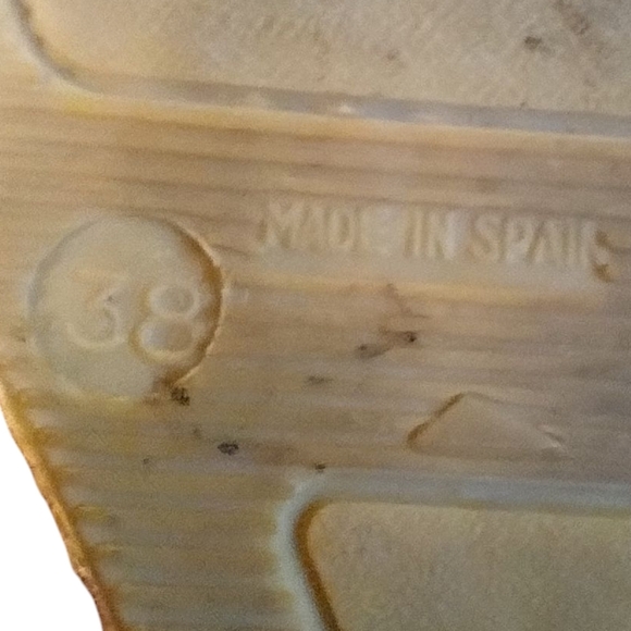 Gaimo Wedge Brown Leather Slide Sandals - Picture 7 of 8